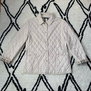 Burberry Cream Quilted Jacket